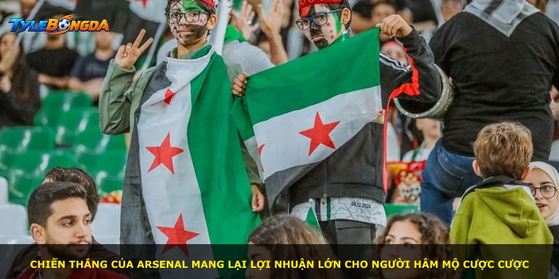 Chiến thắng của Arsenal mang lại lợi nhuận lớn cho người hâm mộ cược cược