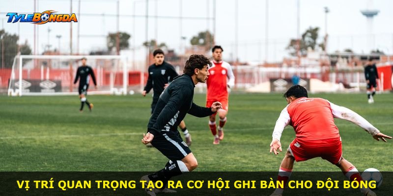 Vị trí quan trọng tạo ra cơ hội ghi bàn cho đội bóng